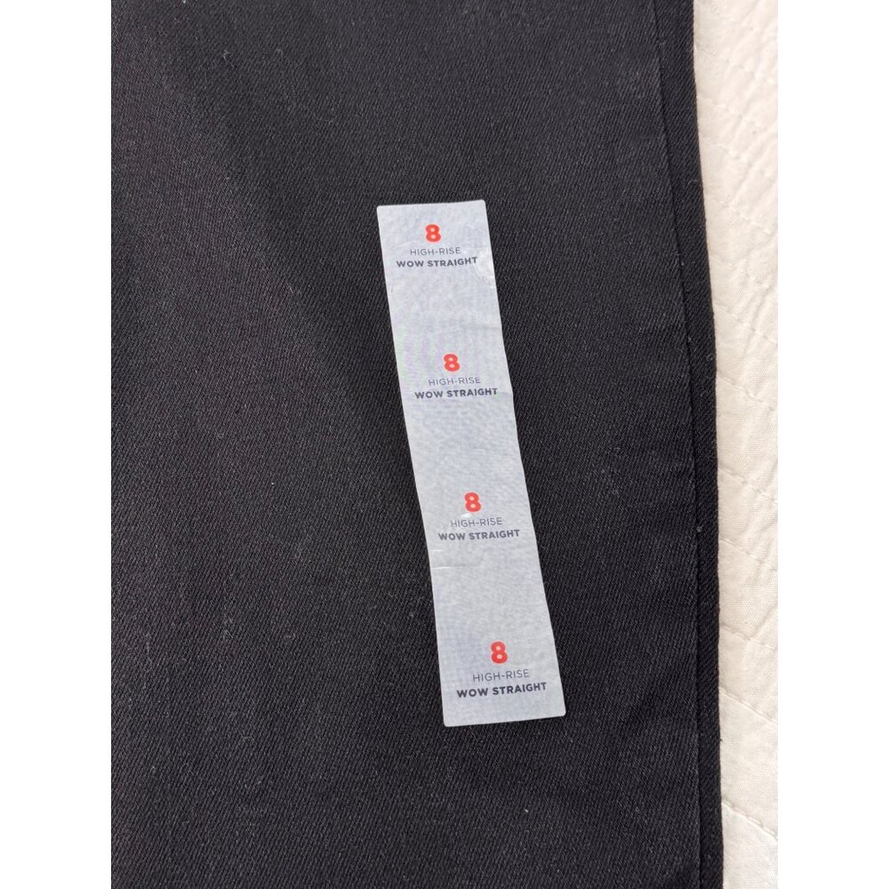 NWOT Old Navy High Rise Wow Straight Leg Black Casual Womens Jeans SZ 8 - Picture 3 of 7